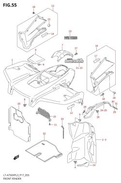 055 - FRONT FENDER (LT-A750XPL3 P24)