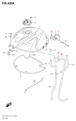 420A - FUEL TANK (GSX-R750:L9:E03)