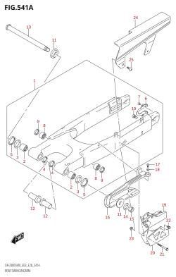 541A - REAR SWINGINGARM (DR-Z400S)