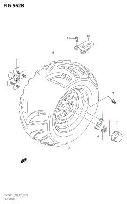 552B - LH REAR WHEEL (LT-A750X:L1:P33)