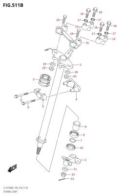 511B - STEERING SHAFT (LT-A750X:M2:P28)