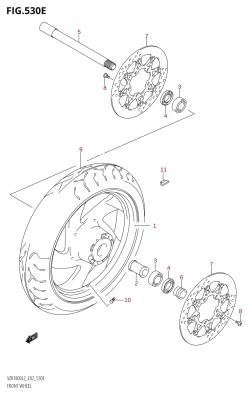 530E - FRONT WHEEL (VZR1800UF:L2:E19)