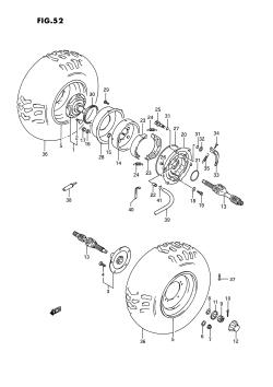 052 - REAR WHEEL (MODEL M /​ N /​ P /​ R)