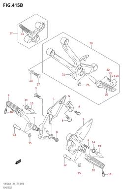 415B - FOOTREST (K4,K5,K6,K7)