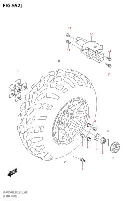 552J - LH REAR WHEEL (LT-A750XPZ:M2:P33)