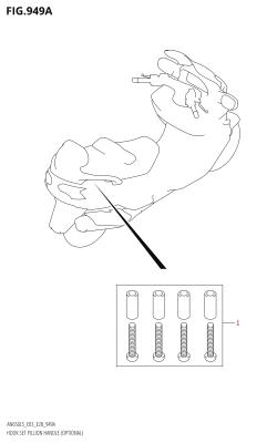949A - HOOK SET PILLION HANDLE (OPTIONAL)