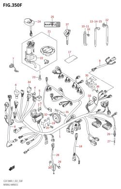 350F - WIRING HARNESS (GSX1300RUF:L1:E19)