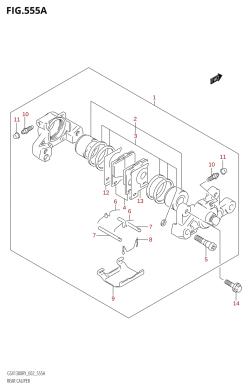 555A - REAR CALIPER (X,Y,K1,K2,(GSX1300RZ,GSX1300RUZ):K3)