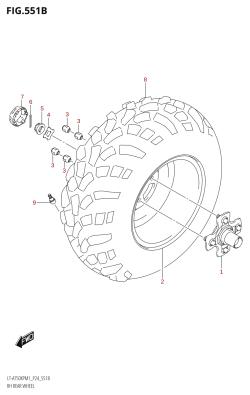 551B - RH REAR WHEEL (LT-A750XPZ)