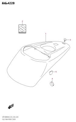 422B - FUEL TANK FRONT COVER