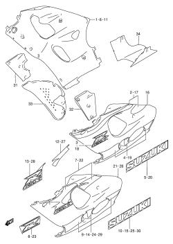 45C - UNDER COWLING BODY (MODEL X)