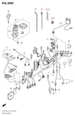 350C - WIRING HARNESS (GSX-R750:L3:E33)