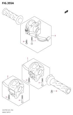 355A - HANDLE SWITCH (Y,K1,K2)
