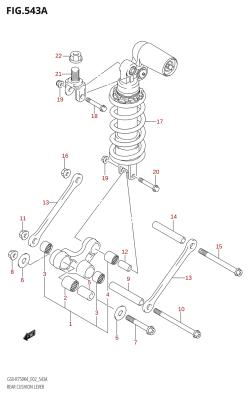 543A - REAR CUSHION LEVER