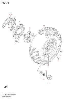 079 - FRONT WHEEL (LT-A750XPL2 P24)