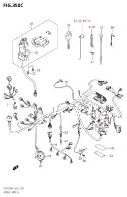 350C - WIRING HARNESS (GSF1250SA,GSF1250SAZ)