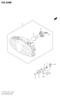 339B - REAR COMBINATION LAMP (LT-A750XP:L1:P33)
