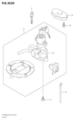 352D - LOCK SET (DL1000A:L4:E28)