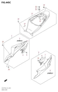 445C - FRAME COVER (GSX-R750:L2:E24)