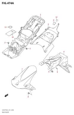 474A - REAR FENDER (GSX-R750:L2:E21)