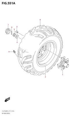 551A - RH REAR WHEEL