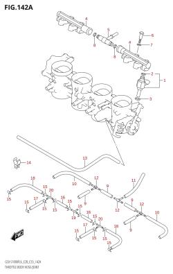 142A - THROTTLE BODY HOSE /​ JOINT (GSX-S1000F:L6:E33)