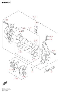 535A - FRONT CALIPER (VZR1800)
