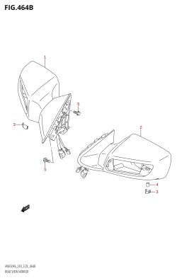 464B - REAR VIEW MIRROR (AN650A)