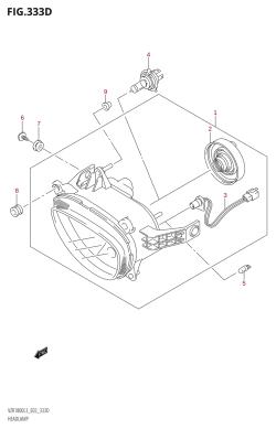 333D - HEADLAMP (VZR1800UF:L3:E19)