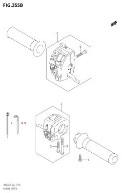 355B - HANDLE SWITCH (AN650:L3:E19)