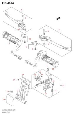 467A - HANDLE LEVER (E28)