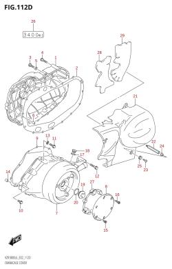 112D - CRANKCASE COVER (VZR1800UF:L6:E19)