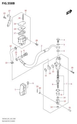 558B - REAR MASTER CYLINDER (SV650:L8:E33)