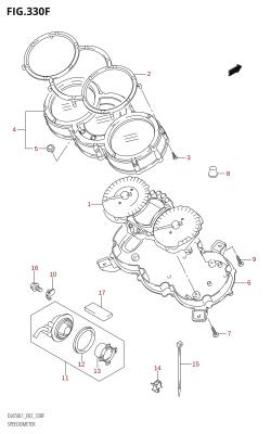 330F - SPEEDOMETER (DL650A:L1:E24)