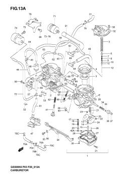 13A - CARBURETOR (MODEL K4 /​ K5 /​ K6)