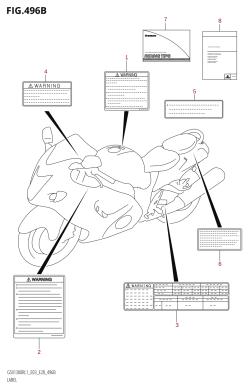 496B - LABEL (GSX1300R:L1:E03)