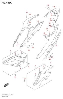 445C - FRAME COVER (GSX-S1000FZA:L8:E21)