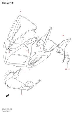 481C - COWLING BODY ((SV650S,SV650SU):K5)