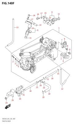 140F - THROTTLE BODY (SV650XA:L9:E33)