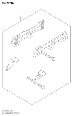959A - SIDE CASE BRACKET SET (OPTIONAL)