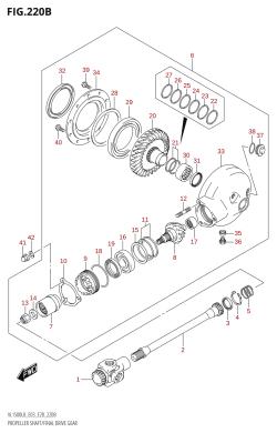 220B - PROPELLER SHAFT /​ FINAL DRIVE GEAR (VL1500B:L8:E28)
