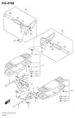 415B - FOOTREST (VL1500B:L7:E28)