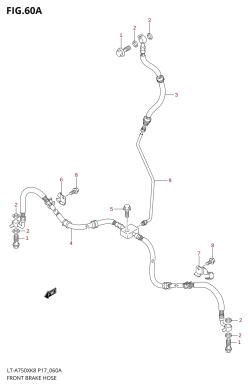 60A - FRONT BRAKE HOSE (LT-A750XL0)