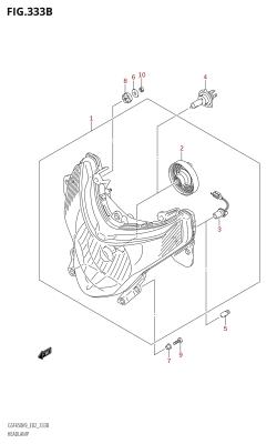 333B - HEADLAMP (GSF650S,GSF650SA,GSF650SU,GSF650SUA)