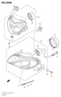 333B - HEADLAMP (LT-A750X:L2:P33)