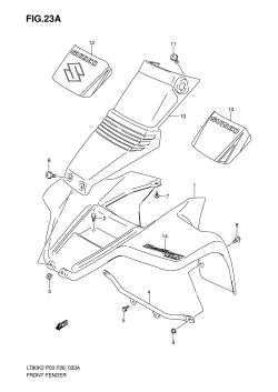 23A - FRONT FENDER (MODEL K5 /​ K6)