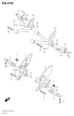 415C - FOOTREST (SV650A:L9:E28)
