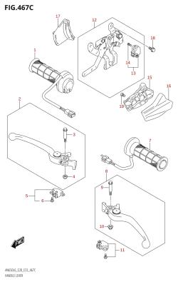467C - HANDLE LEVER (AN650Z:L6:E33)