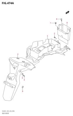 474A - REAR FENDER (DL650:L1:E03)
