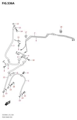 536A - FRONT BRAKE HOSE